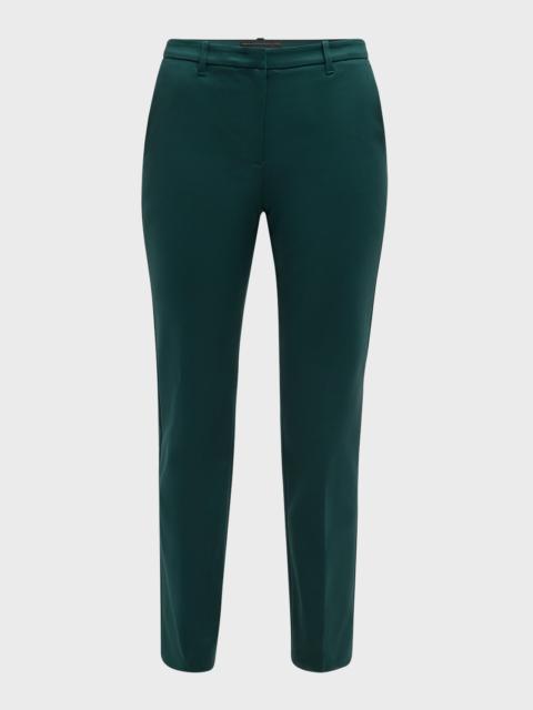 EMPORIO ARMANI Straight-Leg Couture Cotton Trousers