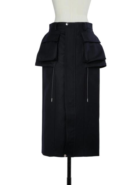 sacai Wool Flannel Skirt