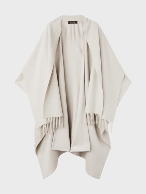 Daisy Fringed Cashmere Cape