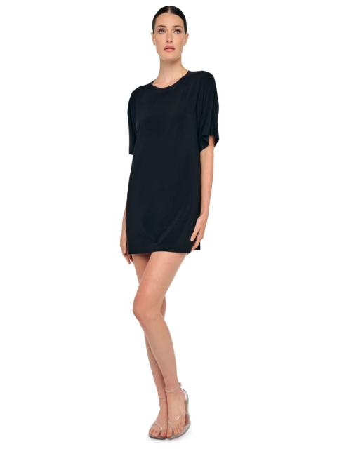 NORMA KAMALI SHORT SLEEVE BOXY MINI DRESS