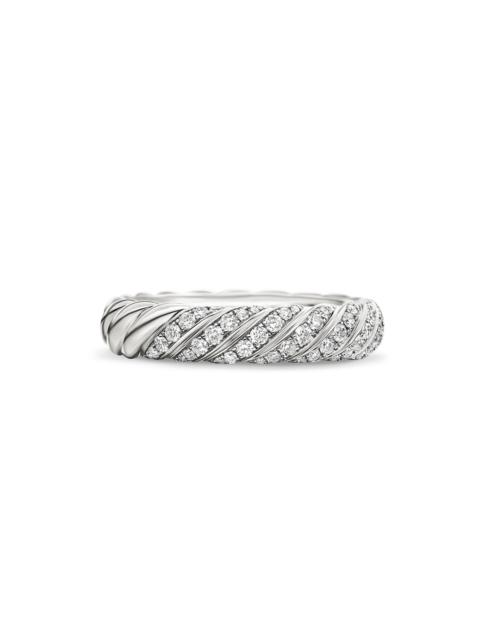 DAVID YURMAN Women's Sculpted Cable Band Ring In 18K White Gold - White Gold