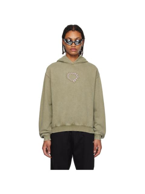 【関税込み】We11done ベージュ Center Basic フーディ We11done Beige Center Basic Hoodie | REVERSIBLE