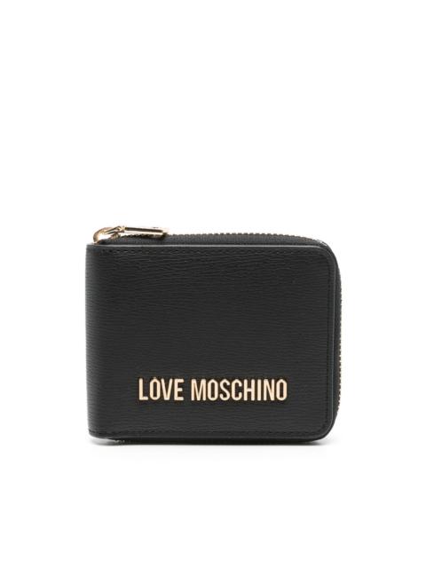 Moschino logo-lettering wallet