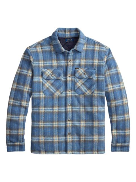 Polo Ralph Lauren Men's Plaid Felted Wool Shirt - Blue Plaid Multi