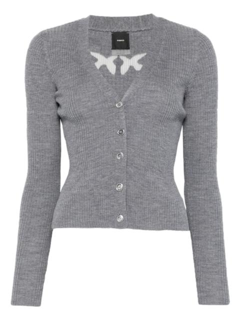 PINKO button ribbed cardigan