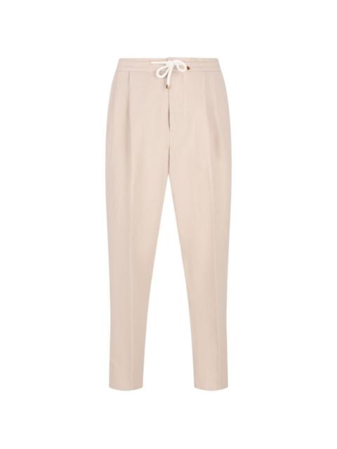 Brunello Cucinelli drawstring tapered trousers
