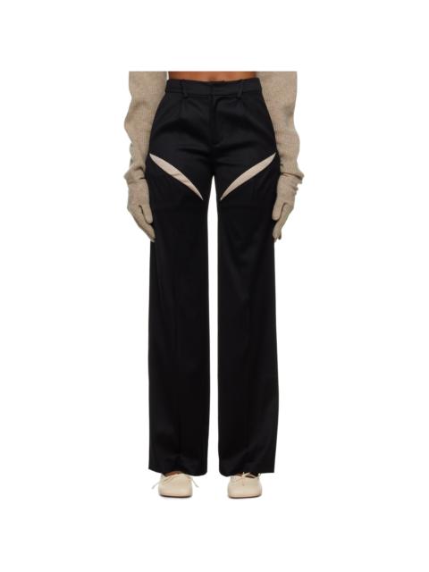 RUI Black Cutout Trousers