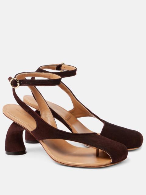 Suede sandals