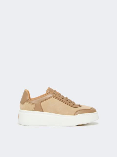 Max Mara MAXISUEDE Urban suede sneakers - CAMEL