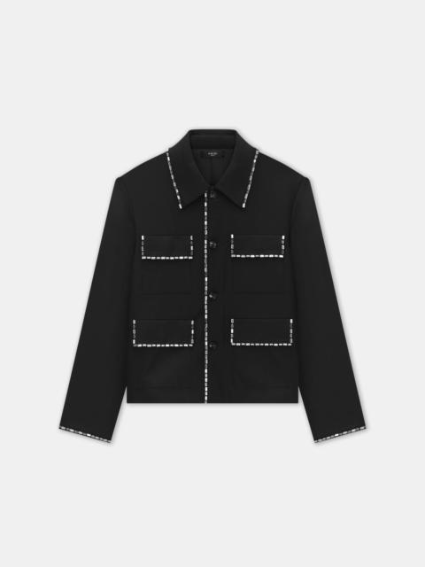 AMIRI CRYSTAL TRIM 4 POCKET BLOUSON