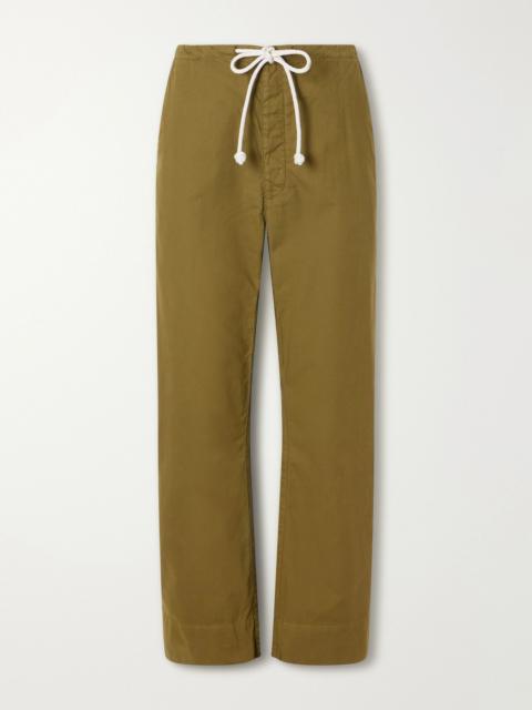 JAMIE HALLER The Rope Tie Cotton Wide-leg Pants