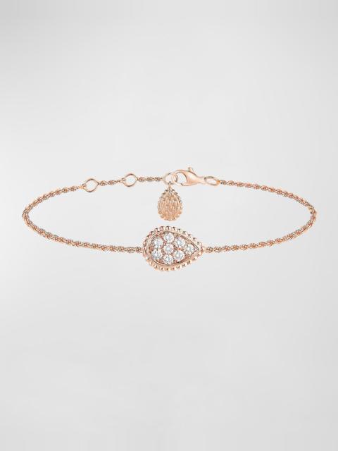 Boucheron Serpent Boheme 18K Rose Gold Diamond Motif Bracelet