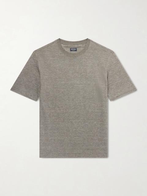 ZEGNA Oasi Knitted Linen T-Shirt