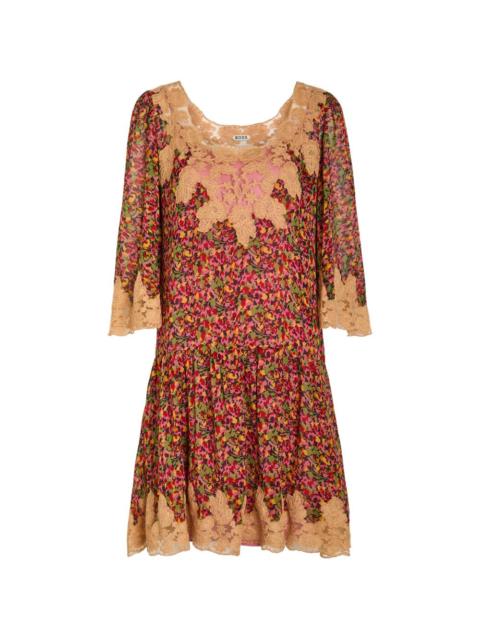 BODE lace-detail mini dress