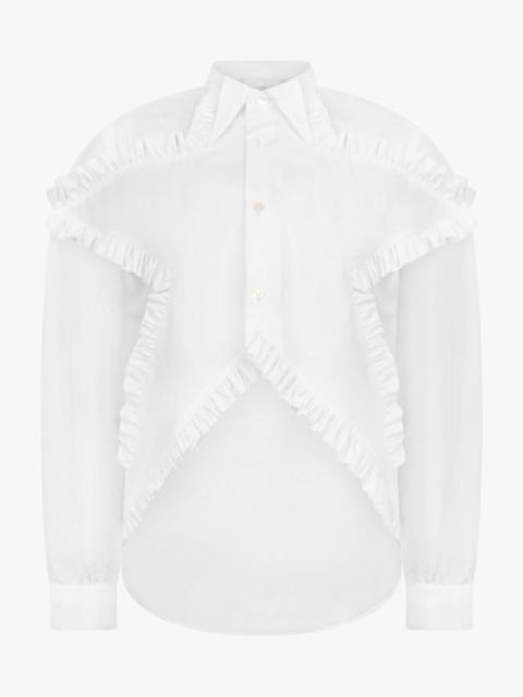 Noir Kei Ninomiya STAR RUFFLE SHIRT | WHITE