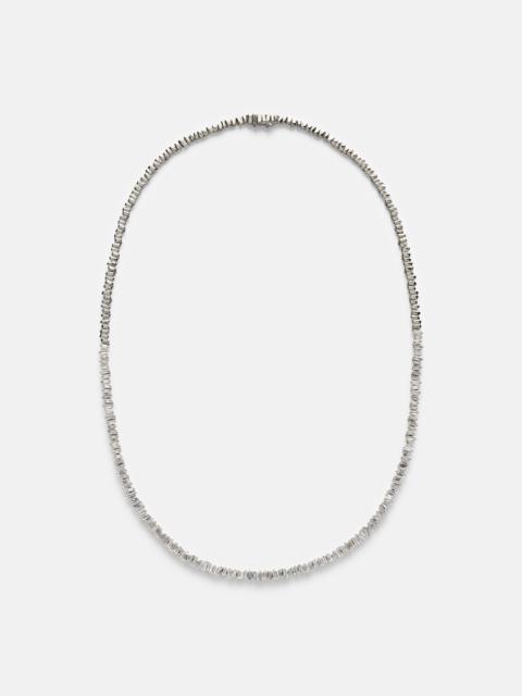 SUZANNE KALAN Mini 18kt white gold tennis necklace with diamonds