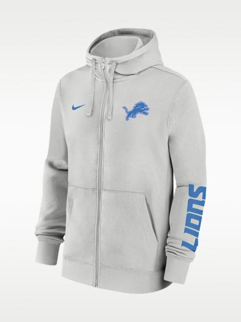 Nike Detroit Lions Club Men's Nike NFL Full-Zip Hoodie