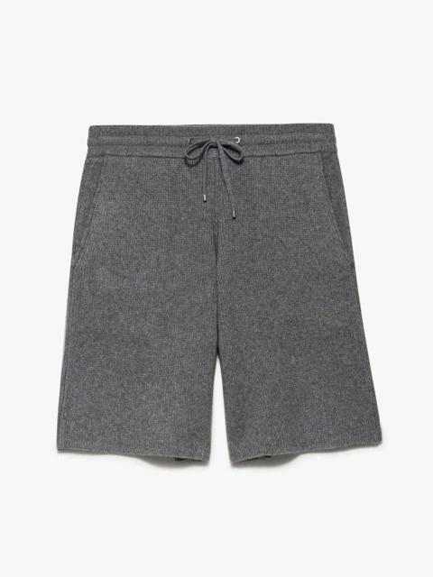 FRAME Heavyweight Cashmere Short in Warm Grey
