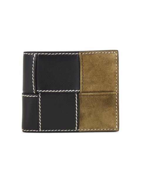 Bottega Veneta Cassette Bi-fold Stitch Suede Wallet