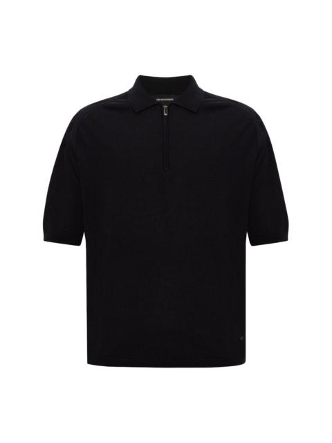 logo patch polo shirt