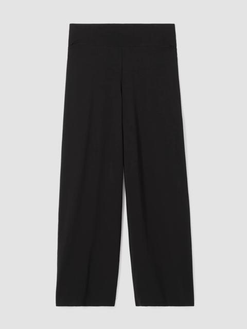 EILEEN FISHER Pima Cotton Stretch Jersey Wide-Leg Pant