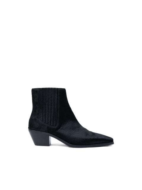 BOSS pointed-toe panelled boots
