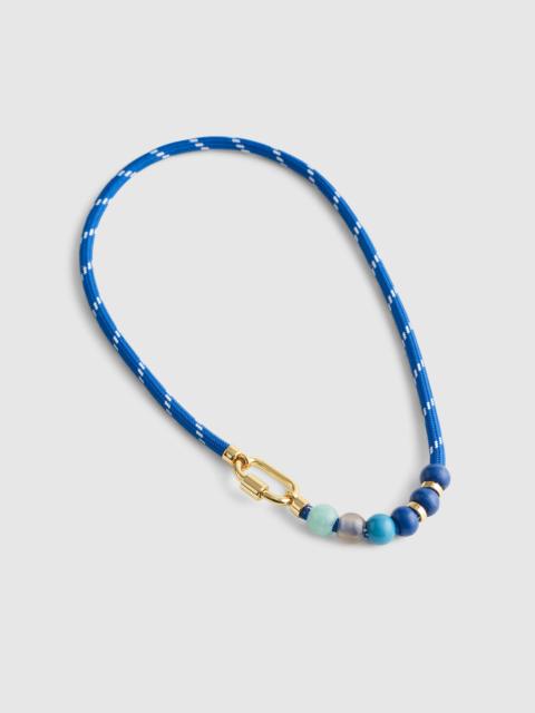 Madewell Semiprecious Beaded Carabiner Paracord Necklace