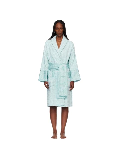 VERSACE Blue 'I Heart Baroque' Bathrobe