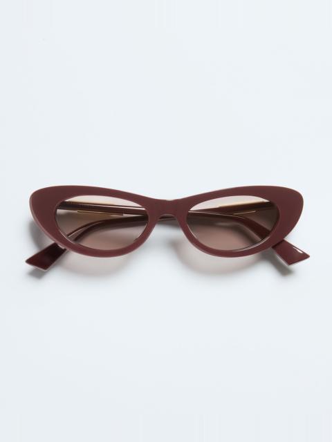 Bottega Veneta Snap Oval Sunglasses
