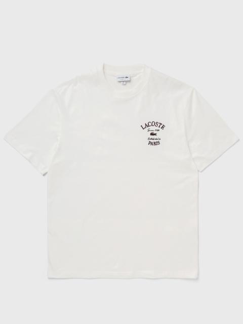 LACOSTE Embroidery Accent Cotton Jersey Tee