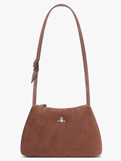 Vivienne Westwood KATE SUEDE SHOULDER BAG | CHOCOLATE BROWN