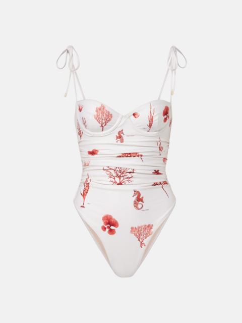Agua by Agua Bendita Rabano printed swimsuit