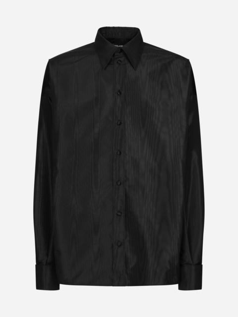 Super-oversize silk shirt