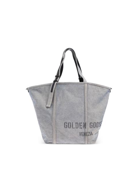 Golden Goose logo-print tote bag