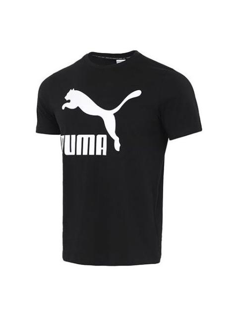 PUMA Classics Logo T-Shirt 'Black White' 532279-01