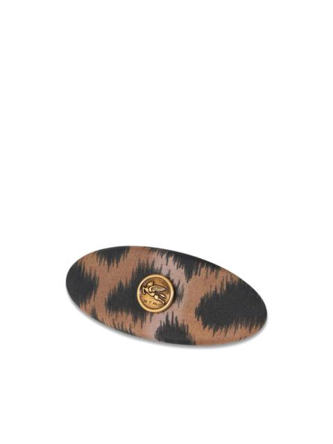 Etro leopard-print hair clip