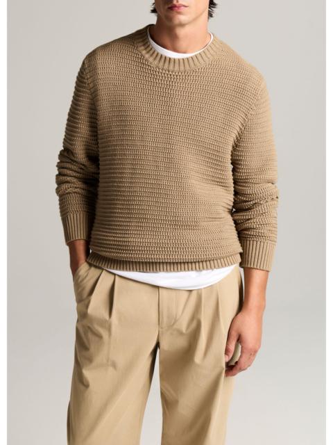 Vince Crafted Texture Cotton-Cashmere Sweater