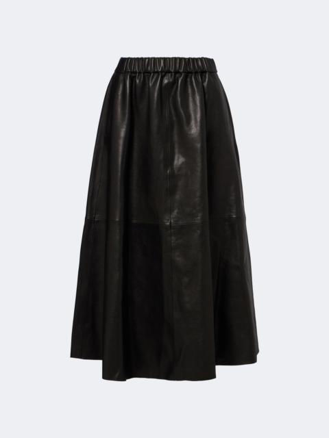 NOUR HAMMOUR Lenley leather skirt