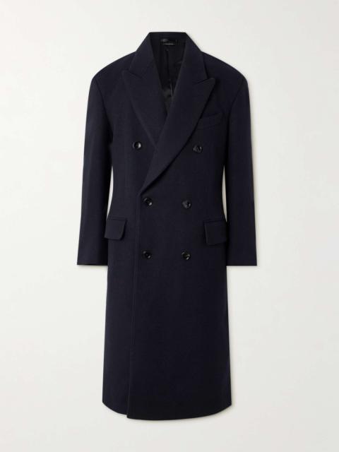 Oversized Double-Breasted Wool Coat