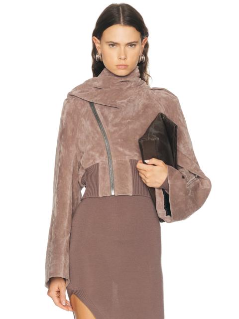Rick Owens Scarf Flight Bomber Jacket