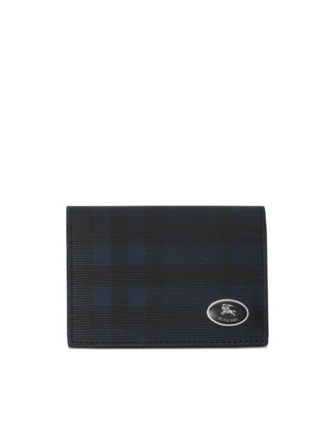 Burberry check-pattern knight-detail cardholder