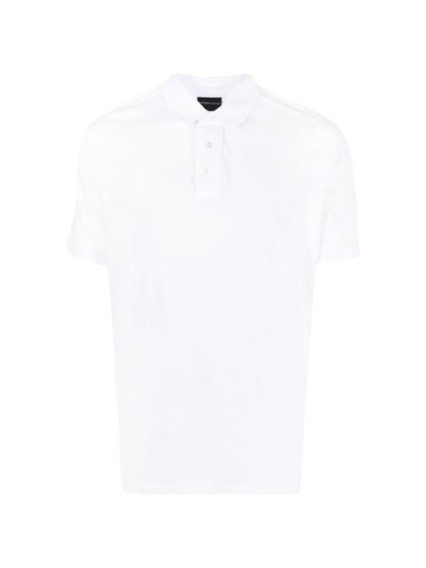 tonal embroidered-logo polo shirt