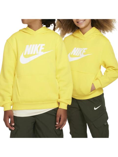 Nike Sportswear Club Fleece Hoodie GS "Opti Yellow / White" FD2988 731