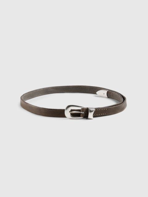 Our Legacy Our Legacy – 2 CM Belt Gray | REVERSIBLE