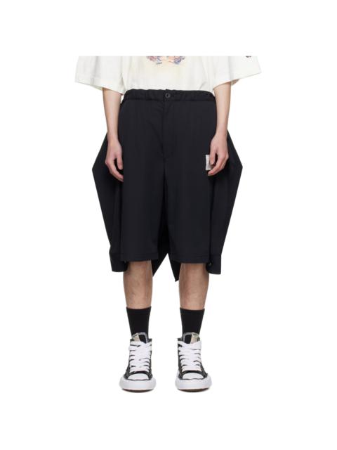 Maison MIHARAYASUHIRO Black Layered Shorts