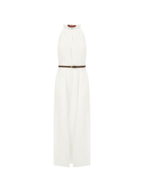Max Mara belted halterneck maxi dress
