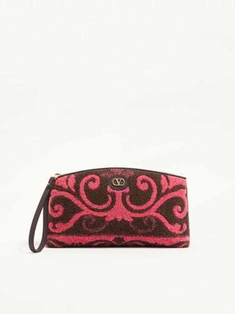 Valentino VALENTINO GARAVANI TERRY CLOTH CLUTCH