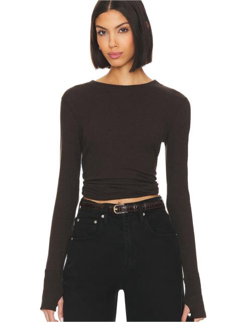 Enza Costa Cashmere Easy Cuffed Crew