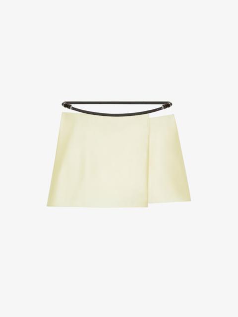 Givenchy VOYOU WRAP SKIRT IN SILK SATIN DUCHESSE