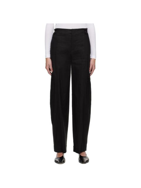 Black Tailored Utility Trousers